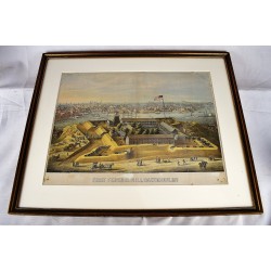 Fort Federal Hill, Baltimore, 1862 (Original Framed Lithograph)